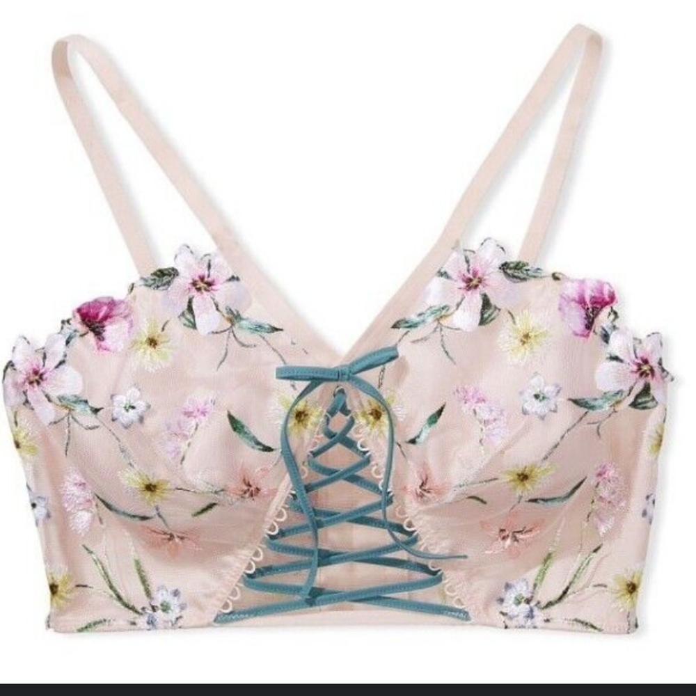 VS dream angels pink lace corset